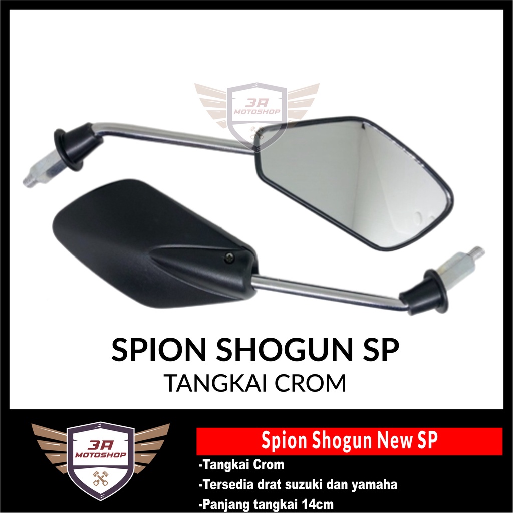 Spion Shogun New SP Tangkai Chrome