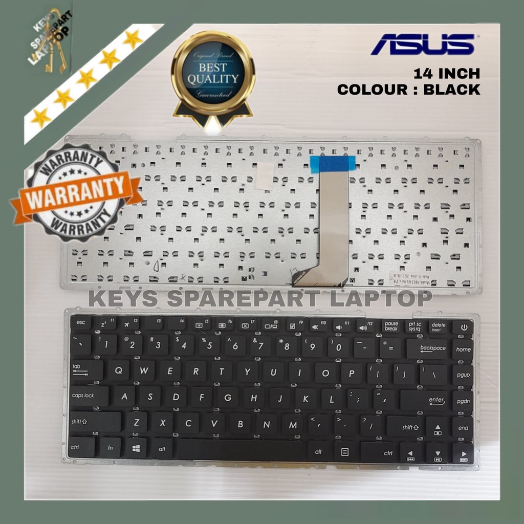 Keyboard Laptop Asus A442 A442U A442UA A442UF A442UQ A442UR A442UV X442 X442UA X442UR X442 R419U A480U F442 F44 F442U F442UA POWER 14 INCH Original