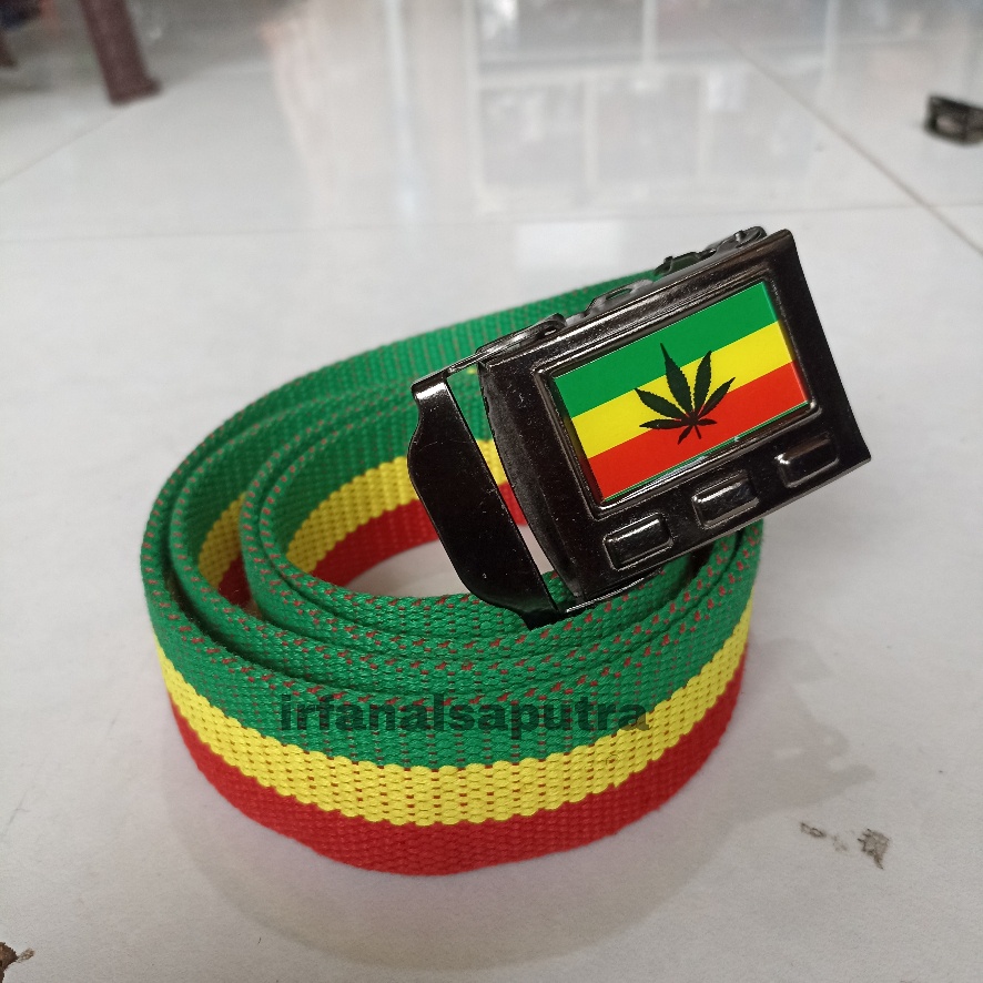 Ikat Pinggang Pria RASTA Sabuk Gesper Jepit Reage Men Belt S049