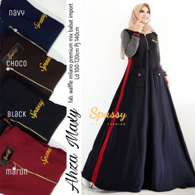 Maxy Dress Ahza MURAH by SPASSY/ gamis herlin bagus dan murah