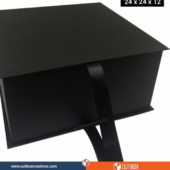 Top Arrival KOTAK KADO HITAM POLOS