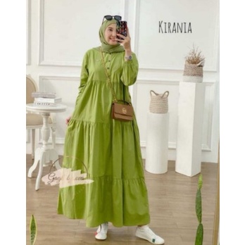DRESS JUMBO KIRANIA MIDI DRESS BAHAN KATUN RAYON