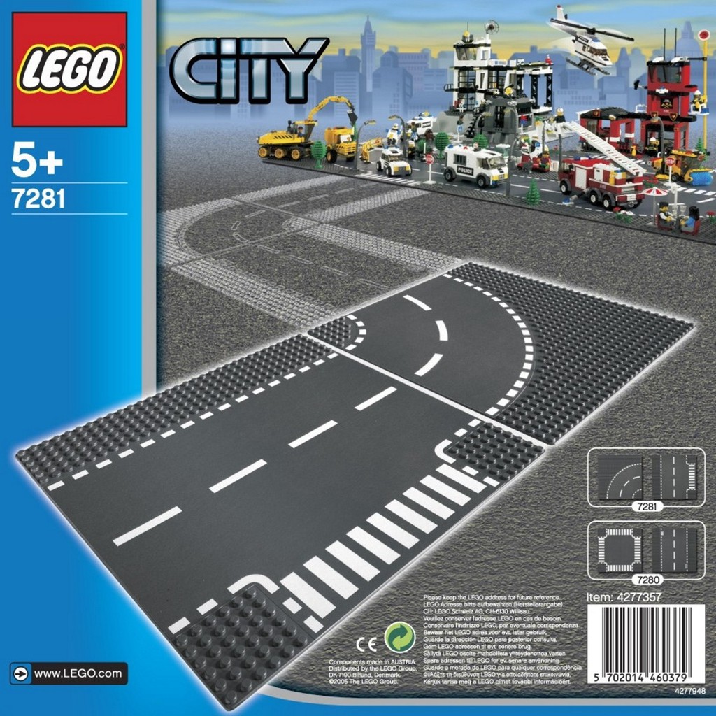 LEGO 7281 - T-Junction & Curve V70