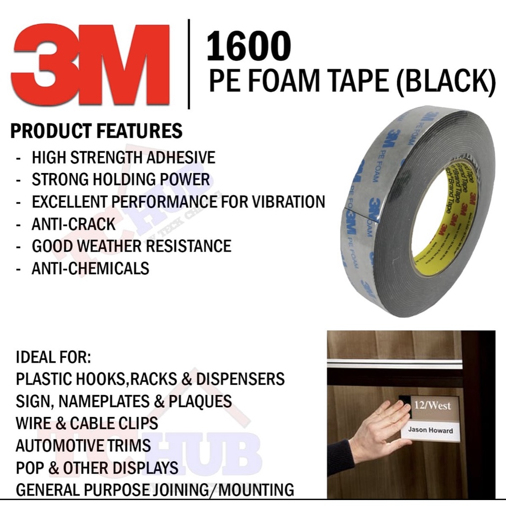 DOUBLE TAPE 3M PE FOAM 24MM X 4M