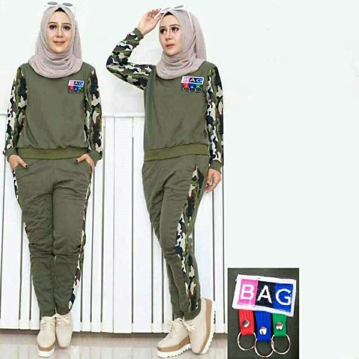 Set celana-army one set/set celana loreng/setwanita/set dewasa/set murah/set muslim/celana