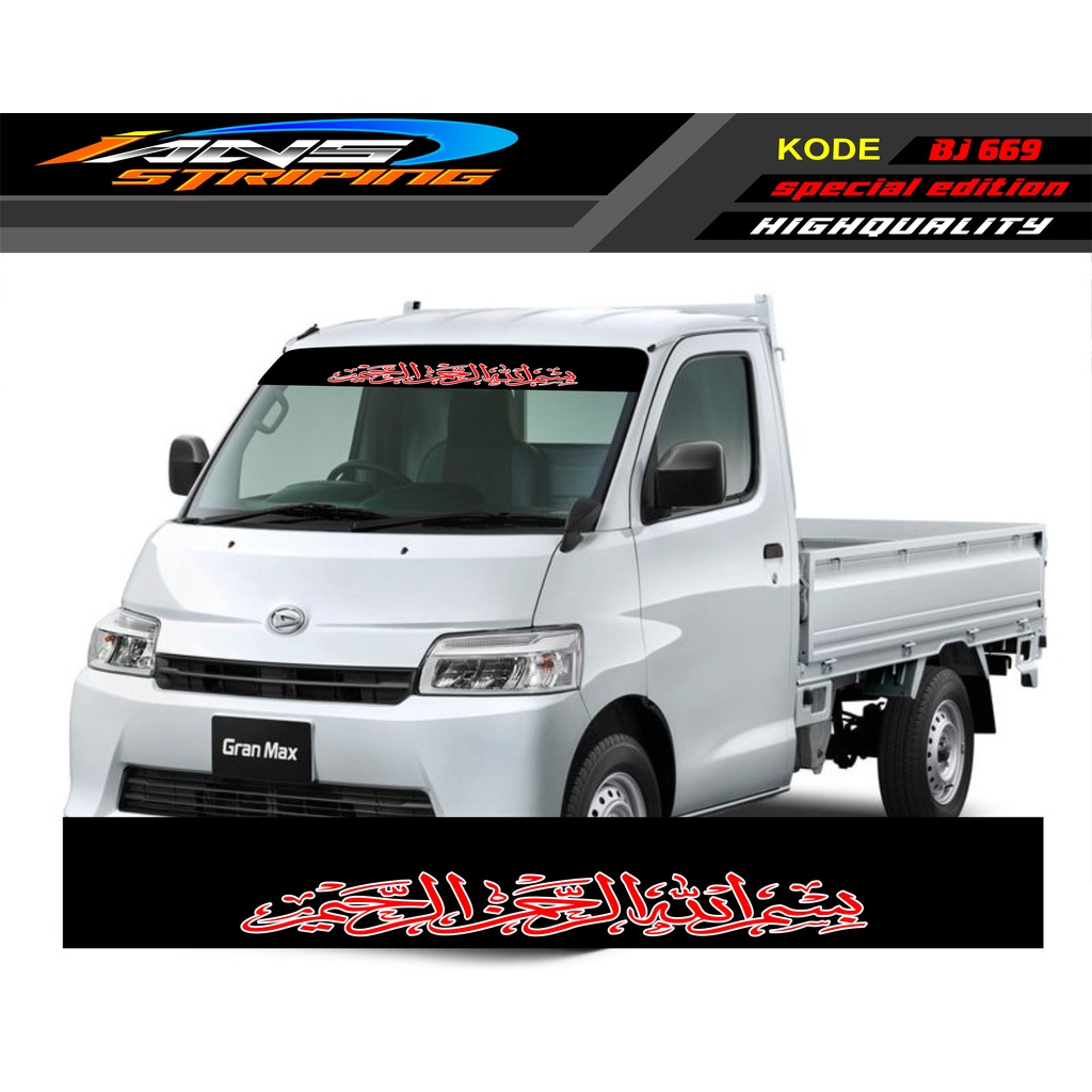 VARIASI KACA DEPAN GRANMAX / STIKER L300 / DECAL KACA DEPAN PICK UP / DECAL KACA DEPAN GRANMAX