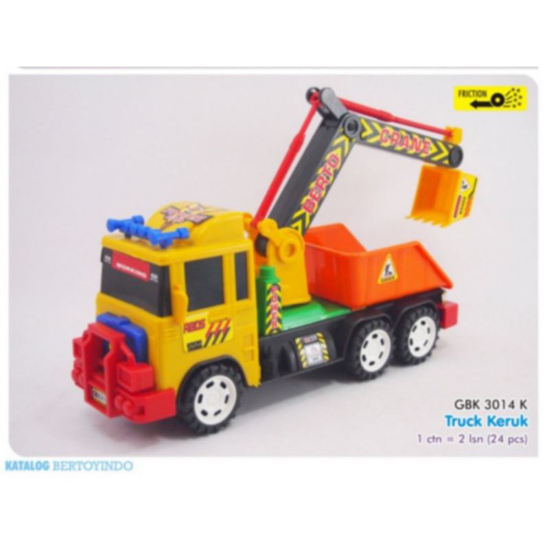 TRUK BEKO MAINAN ANAK TRUK DENGAN BEKO DAN BAK