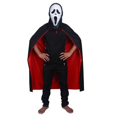 Jubah dracula vampire merah hitam Halloween