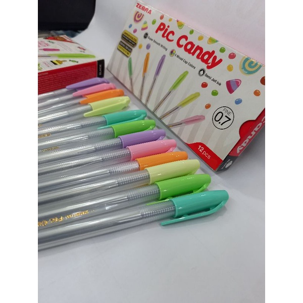 

Pulpen Zebra PIC CANDY 0.7mm (12pcs)