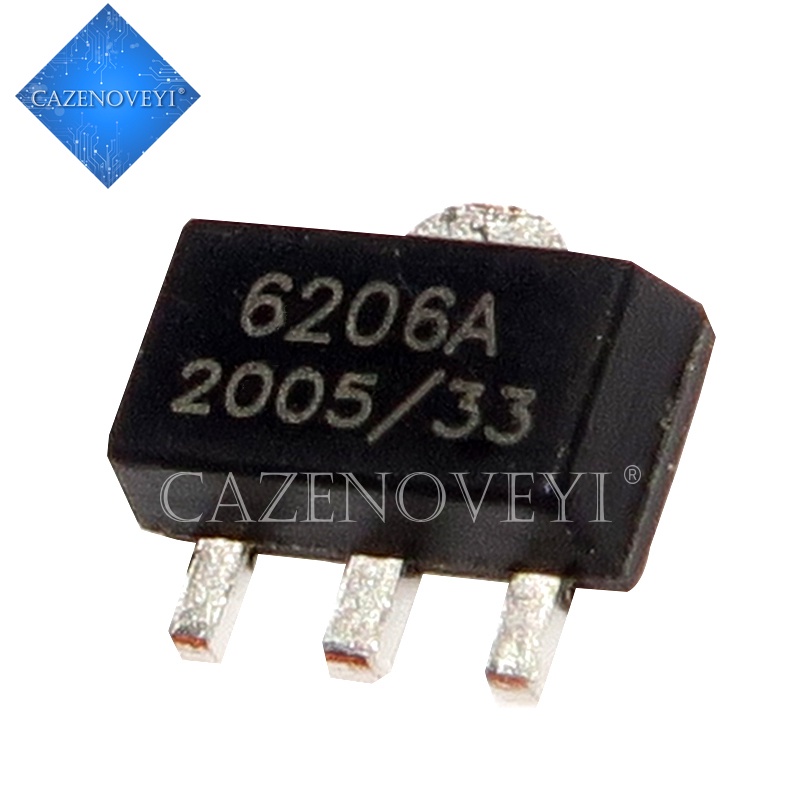 20pcs / lot Sparepart Komponen Elektronik Chip XC6206P332PR XC6206P332 XC6206 3.3V SOT-89