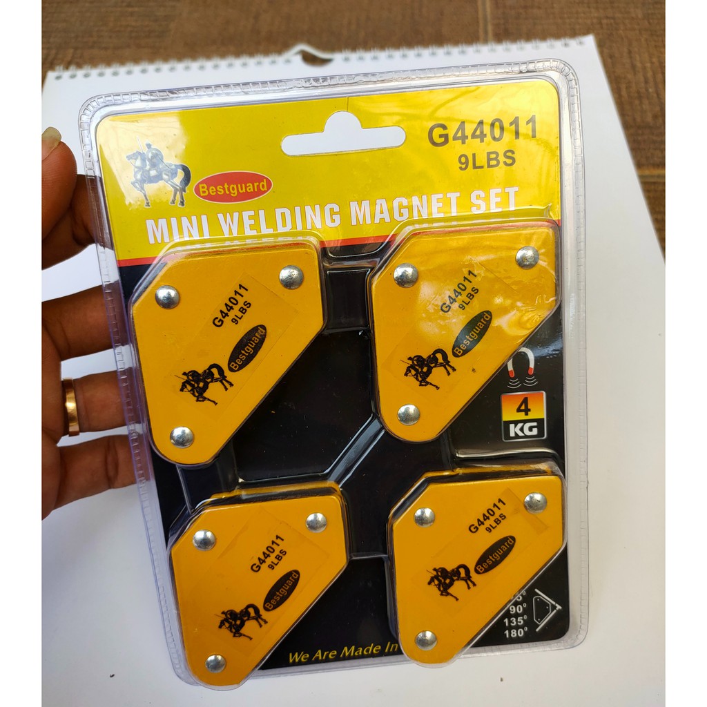 Siku Magnet Las Mini Set Wizcore Isi 4 Untuk Las - Bestguard siku Magnet holder welding arrow magnetic siku las set 4 pcs ada juga siku las magnet 3&quot; 4&quot; 5&quot; 25lbs 50lbs 75lbs