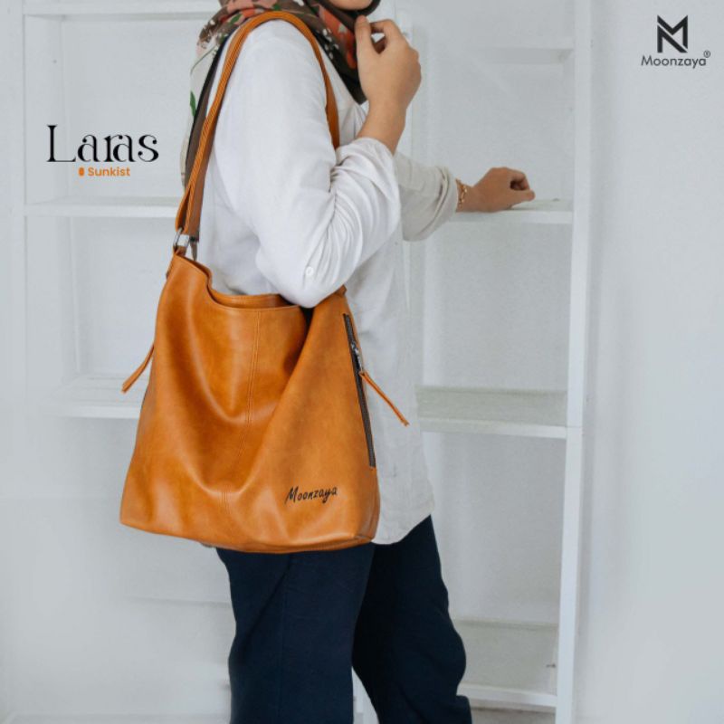 TAS LARAS MOONZAYA//Tas bahu kulit sintetis
