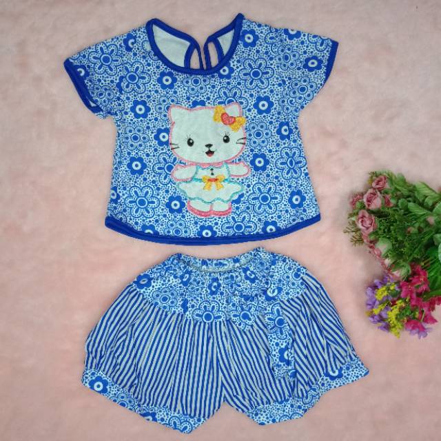 Ss#057 Pakaian Anak Perempuan Size 3-18bulan / Baju Bayi Perempuan / Setelan Baju Celana Anak Cewek