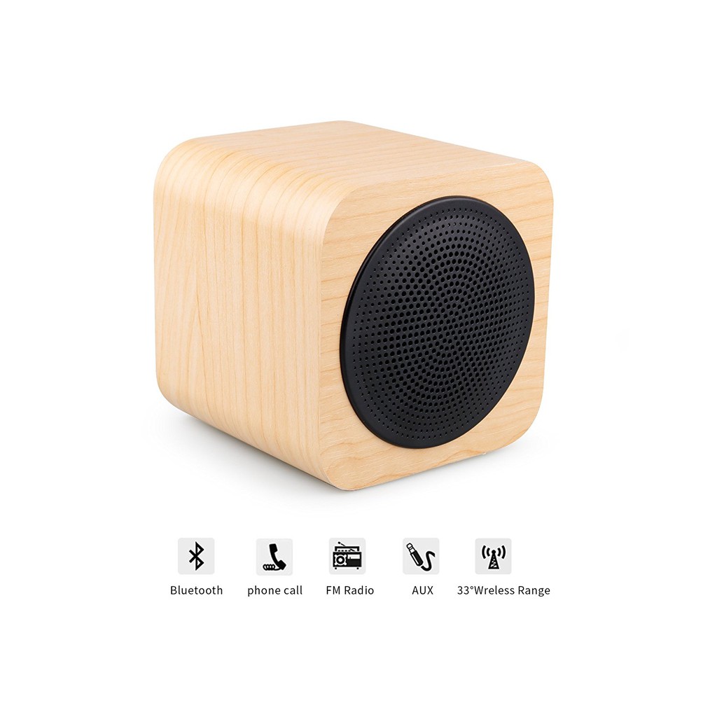 Original AVWOO Cube Mini Wooden Bluetooth Speaker A008