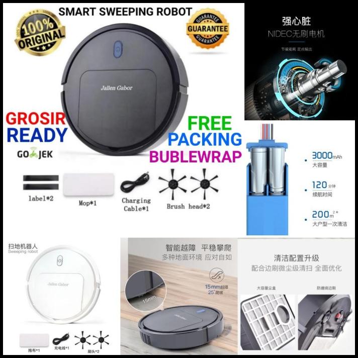 Jallen Gabor Vacuum Robot Pembersih Debu Lantai Smart Sweeping Robot