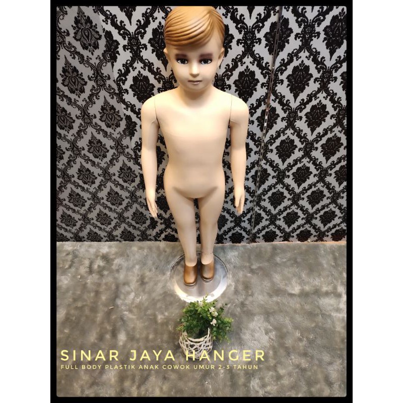 full body anak plastik cowok/manekin/patung