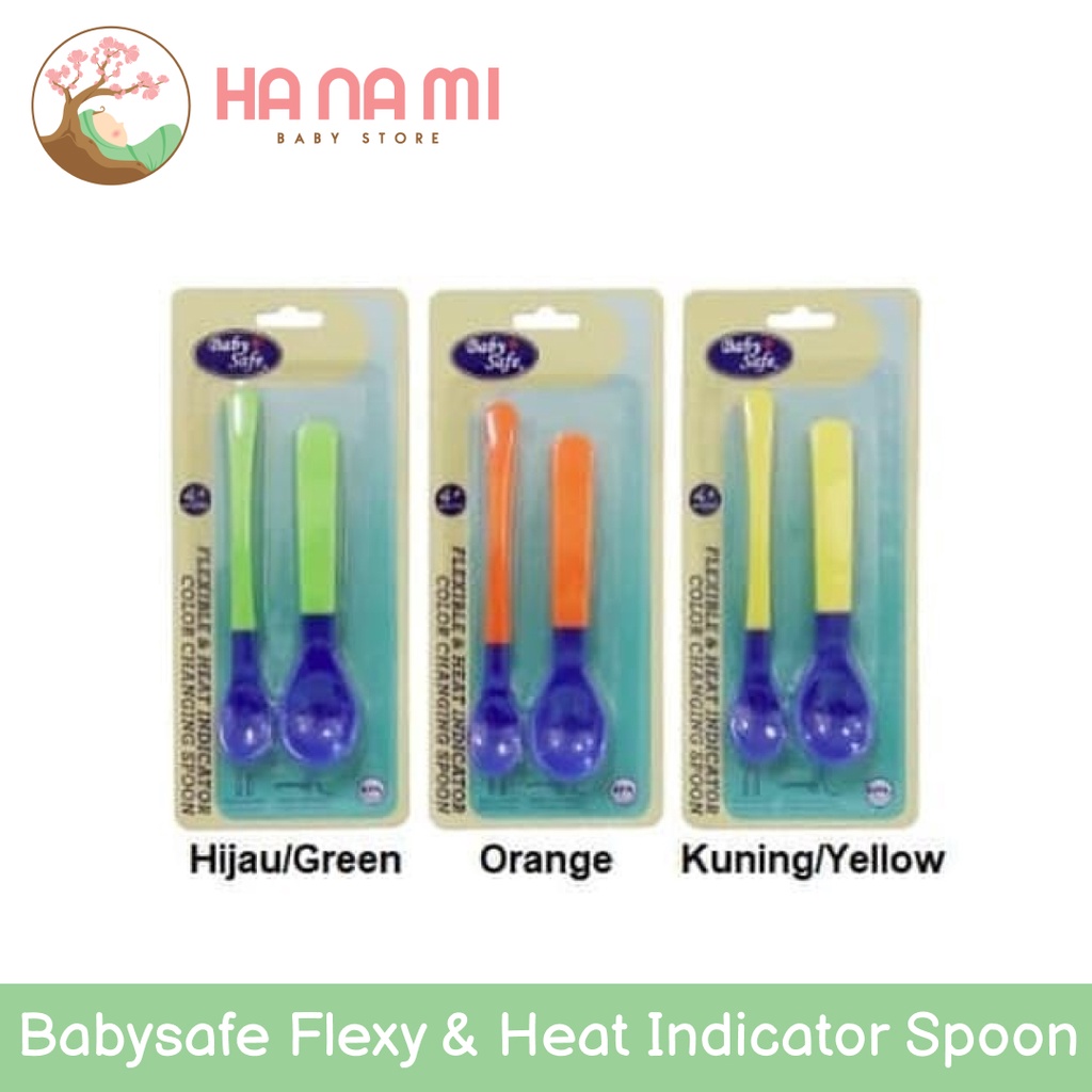 Baby Safe Flexy &amp; Heat Indicator Spoon - Sendok Makan Bayi