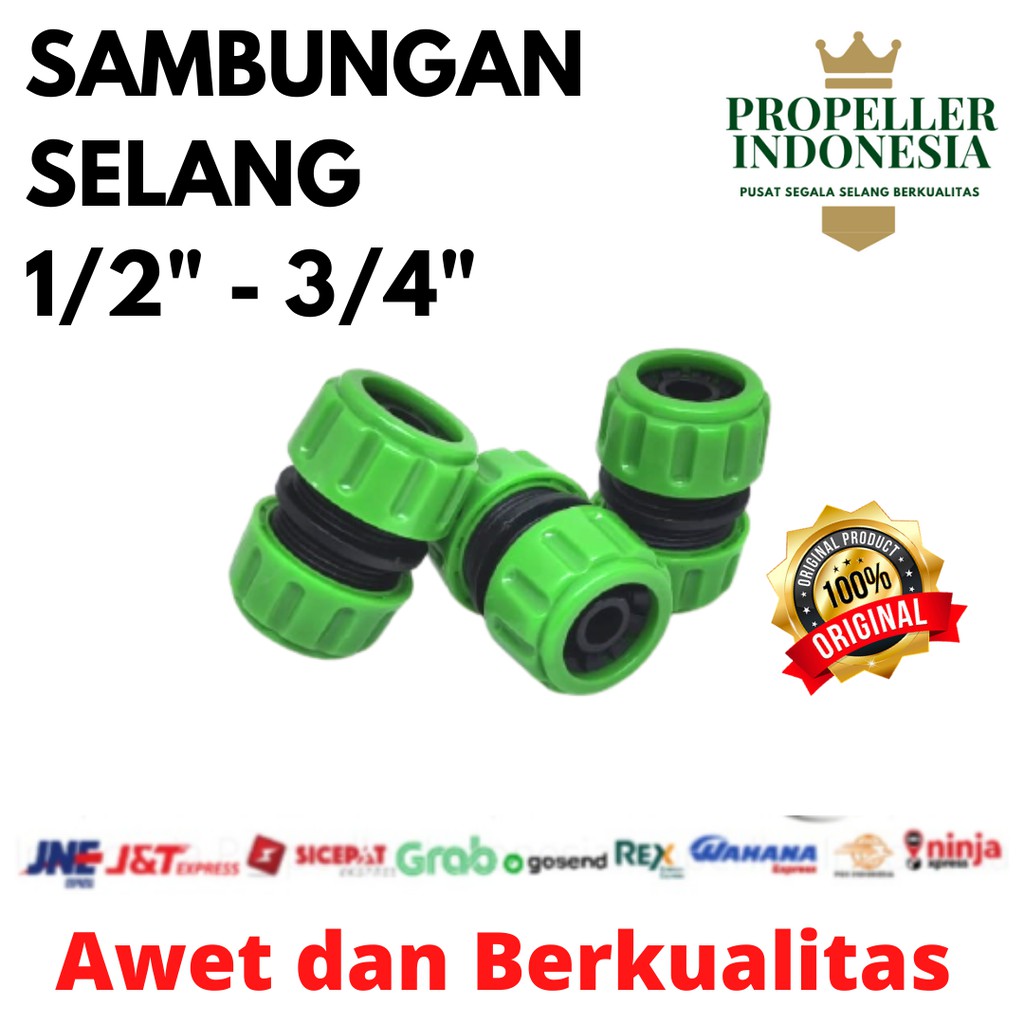 Sambungan Selang Air / Quick Connector Selang Air 1/2&quot;- 3/4&quot;