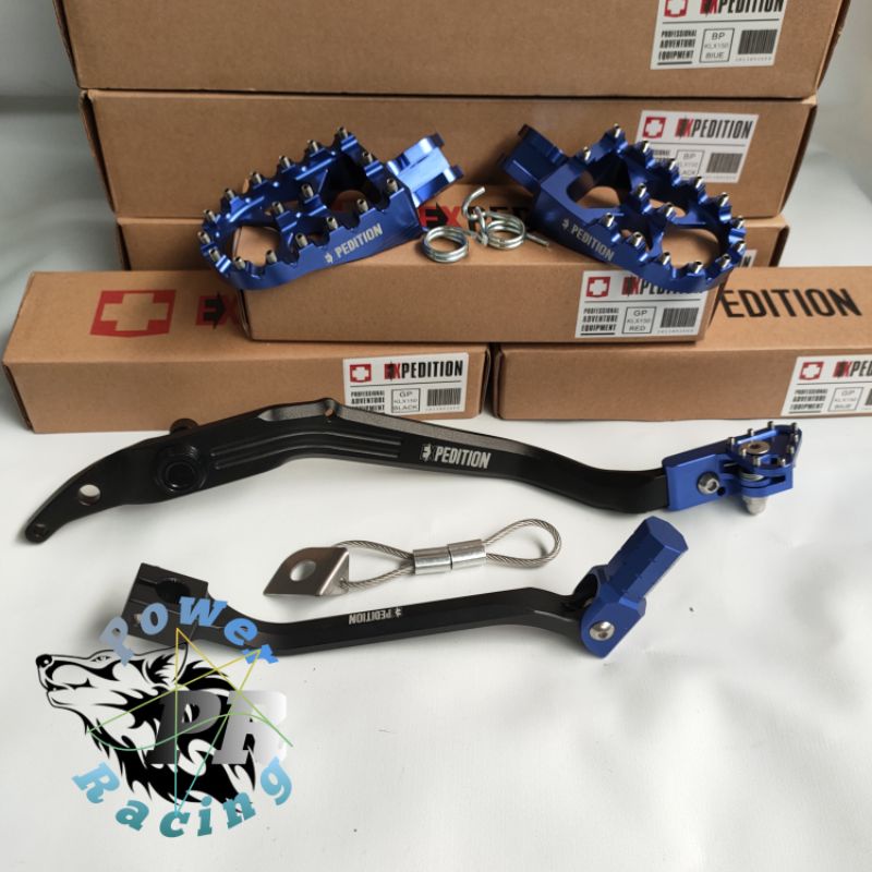 footstep depan expedition klx / dtracker 150 set pedal rem set operan gigi expedition klx 150 / dtra