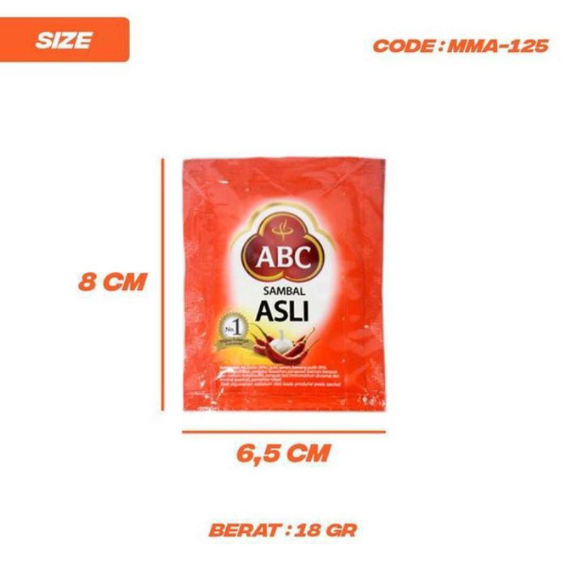 

DUTASP11 - ABC Sambal Asli 18gr isi 10sachets