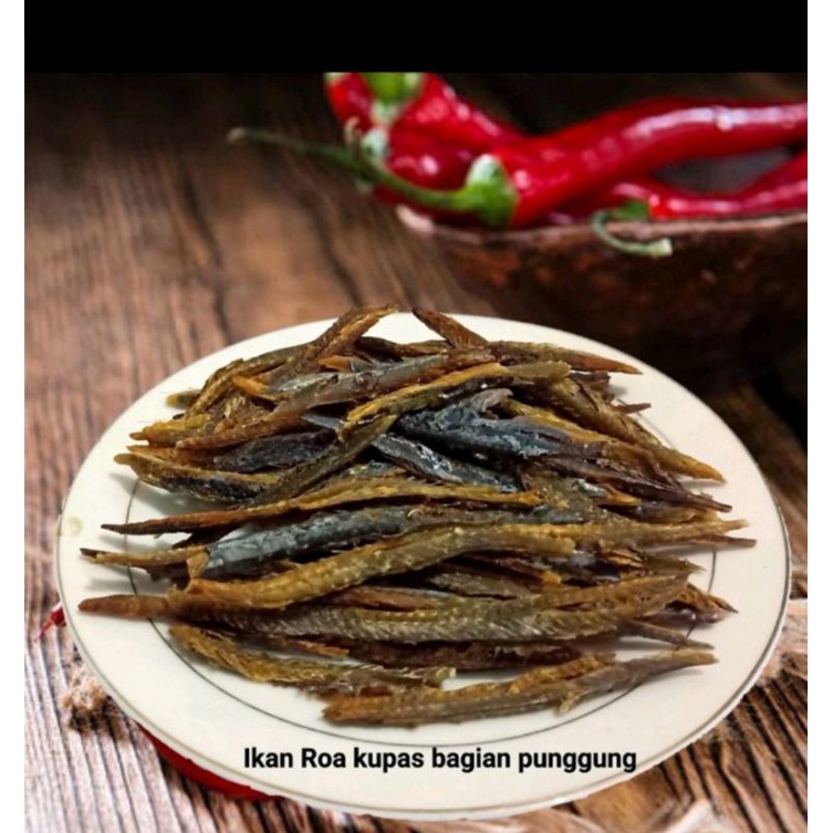 

Ikan Roa asap Kupas daging punggung berat 500 gram tanpa tulang