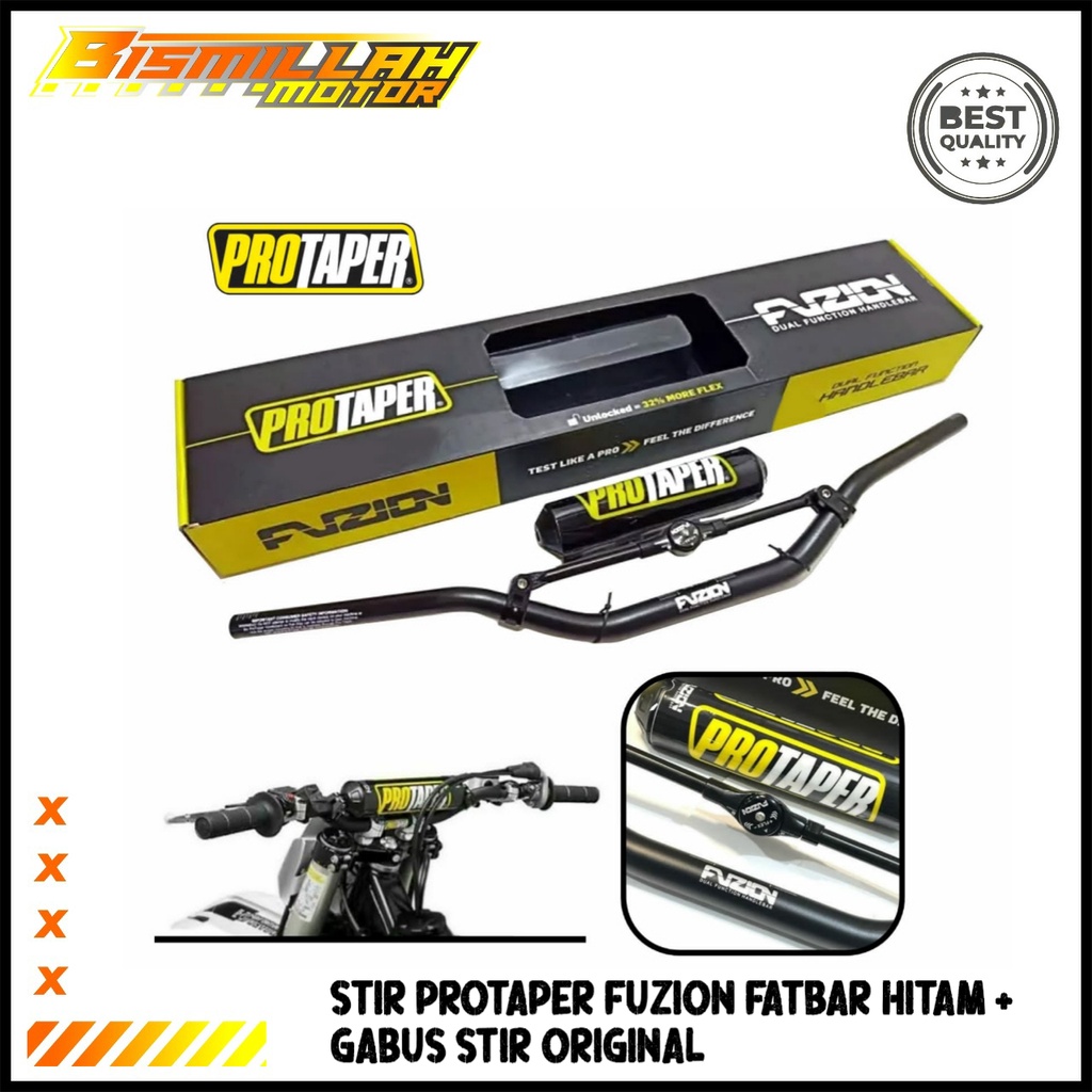 Jual Stang Stir Protaper Fuzion Fatbar Stir Trail Fatbar Protaper Fuzion Hitam Original Shopee