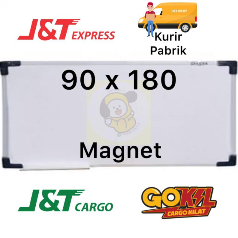 

whiteboard sakura 90x180 gantung MAGNET READY papan tulis gantung magnet