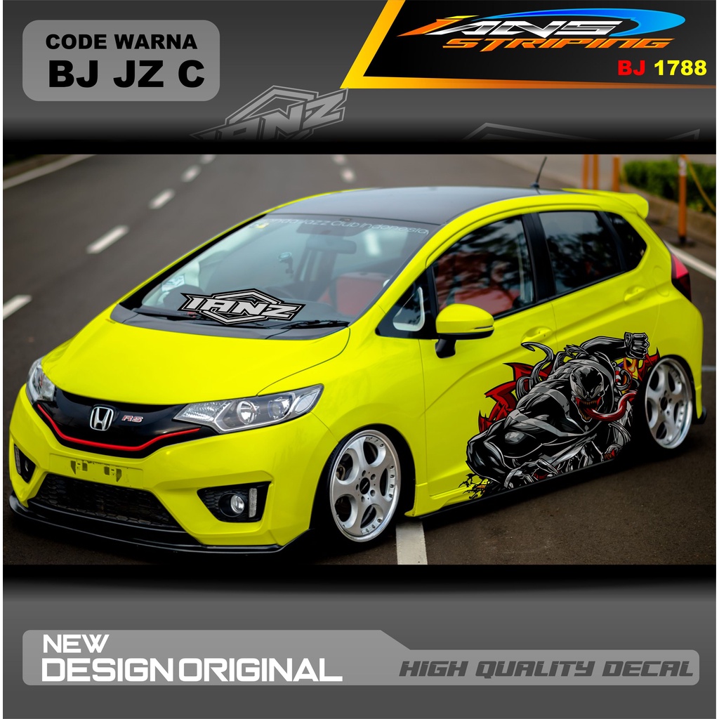 DECAL STICKER MOBIL HONDA JAZZ MOBIL AGYA AYLA AVANZA DLL / STIKER VARIASI MOBIL / DECAL STIKER MOBIL