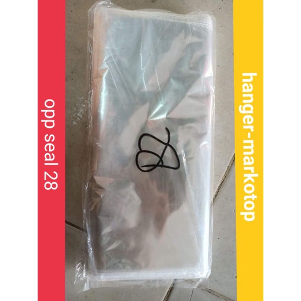 plastik opp seal 28x35 Tebal 1.7 Micron (isi 100 lembar)