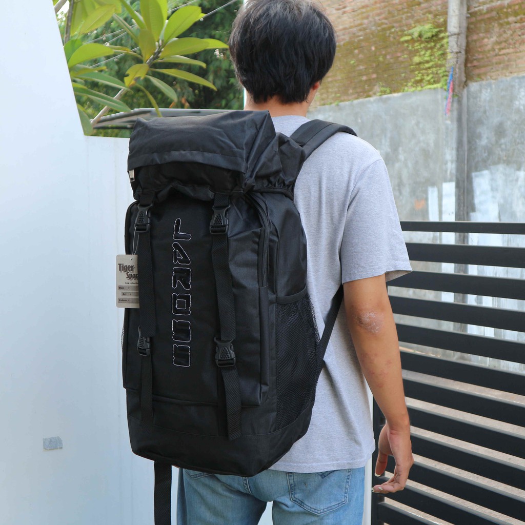 Grosir Tas Gunung Hitam Besar Backpack Punggung Jumbo Outdoor Travelling Hiking Mudik Keren Awet