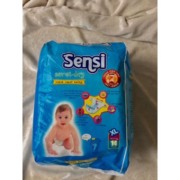 FLASH SALE Pampers Popok Bayi Perekat Sensi XL Isi 14 Pcs