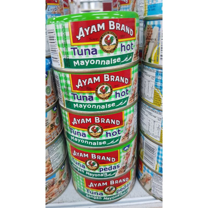 

AYAM BRAND Tuna Pedas dengan Mayonais 160gr - Tuna Hot Mayonnaise