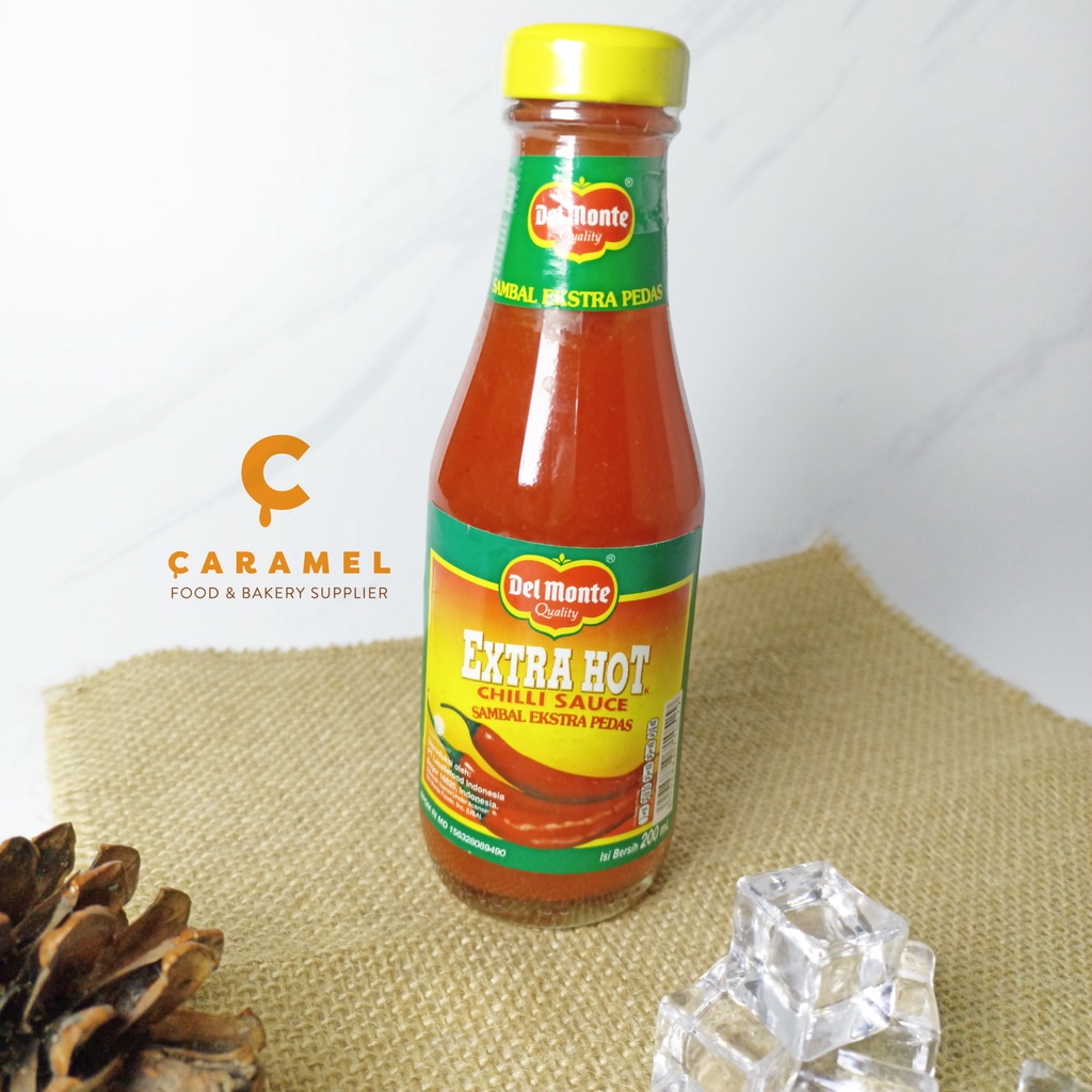 

Delmonte Saus Sambal Extra Hot 200ml botol kaca - saus - sambal - pedas