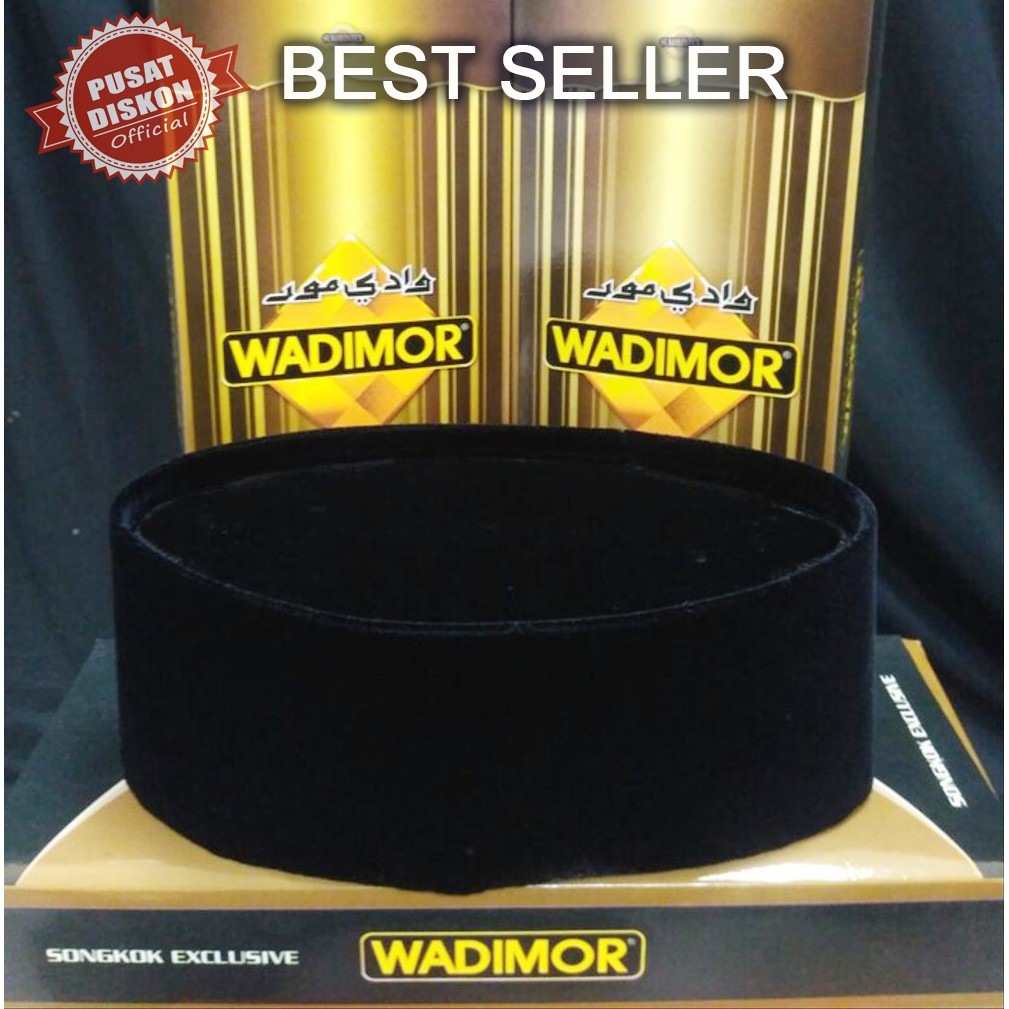 Peci Songkok AC Kopiah Wadimor Hitam Polos Peci Hitam Peci Polos Songkok Hitam Songkok Polos Kopiah