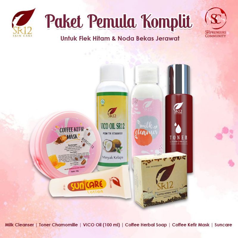 Paket pemula flek hitam SR12