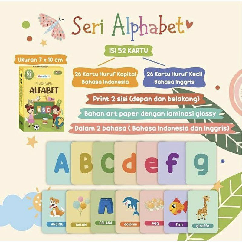 Mainan Edukasi anak Flash Card kartu pintar kartu belajar flashcard