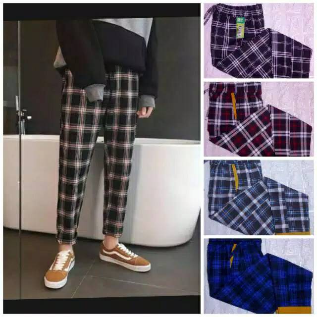 CELANA TARTAN PANTS//BAGGY PANTS TARTAN ABC