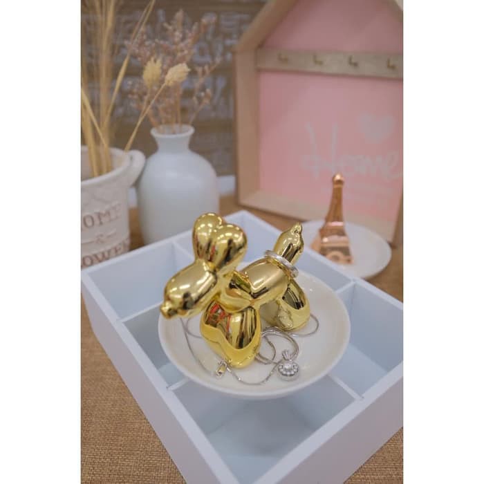 Unik Jewelry Tray Dog Tempat Perhiasan Piring Perhiasan Terlaris