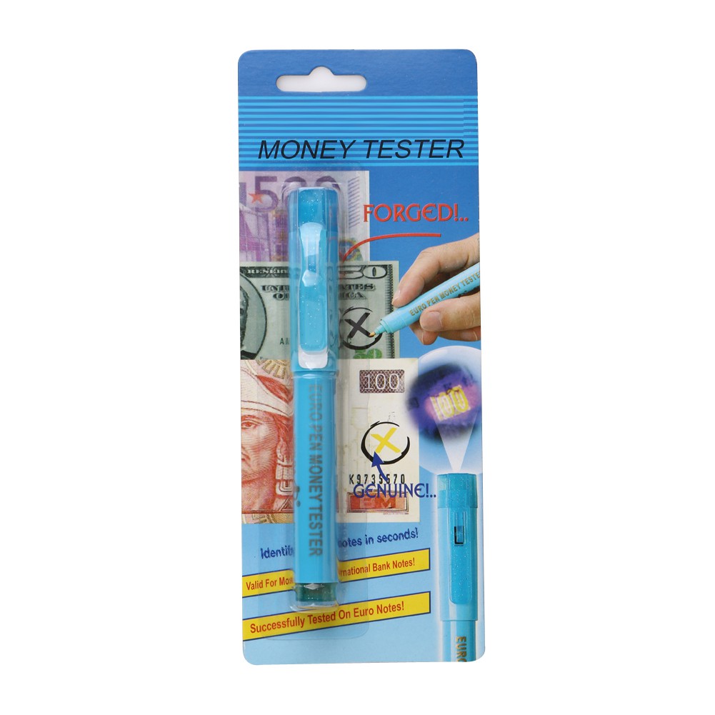 Pound & Euro UV light counterfeit fake bank notes money tester detector pen