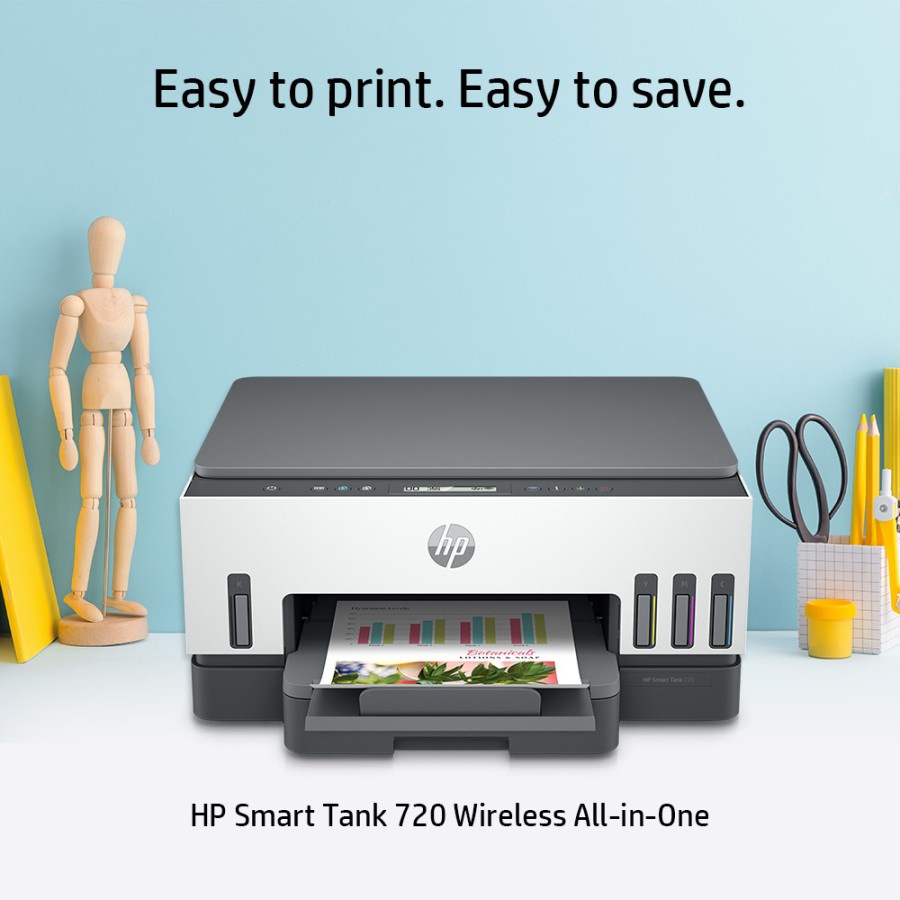 PRINTER HP SMART TANK 720 ALL   IN ONE WIRELESS DUPLEX/ HP   SMART TANK720 AIO PRINT   SCAN COPY WD