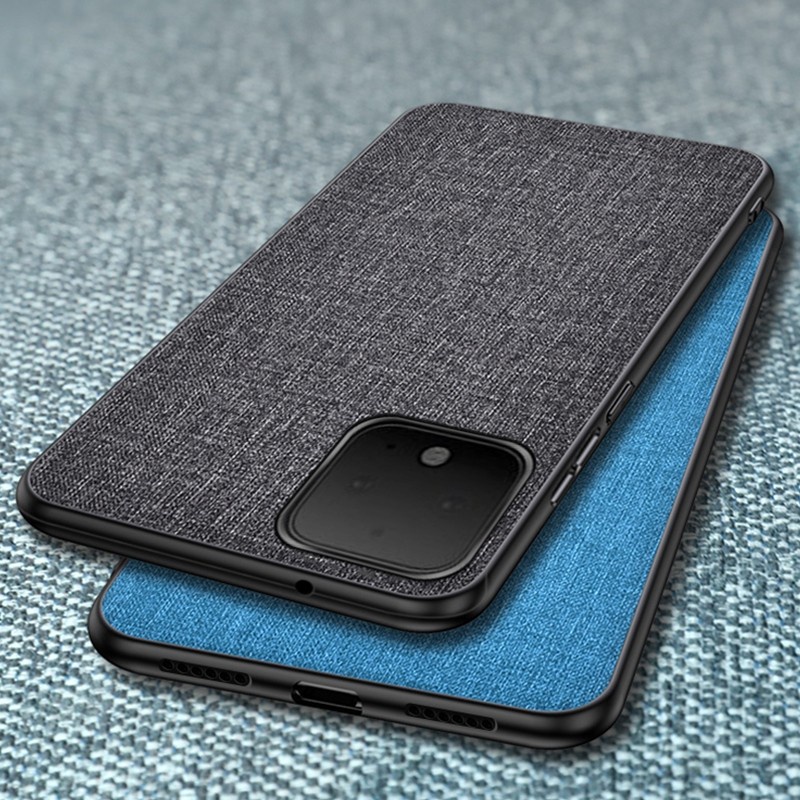 GOOGLE PIXEL 4 XL / PIXEL 3A - Canvas Denim Fabric TPU Soft Case