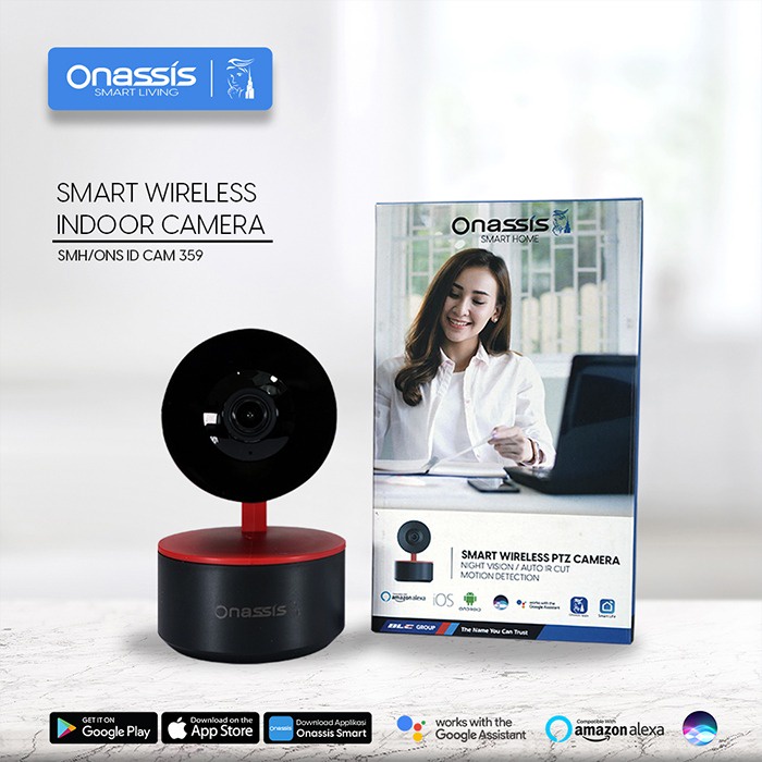 ONASSIS Smart Indoor Camera 359 IP Camera CCTV For Smart Home Pan/Tilt / CCTV INDOOR