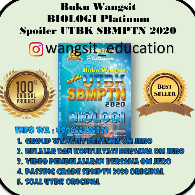 Buku Wangsit Spoiler Utbk Sbmptn 2020 Biologi Platinum Kode 61 Shopee Indonesia