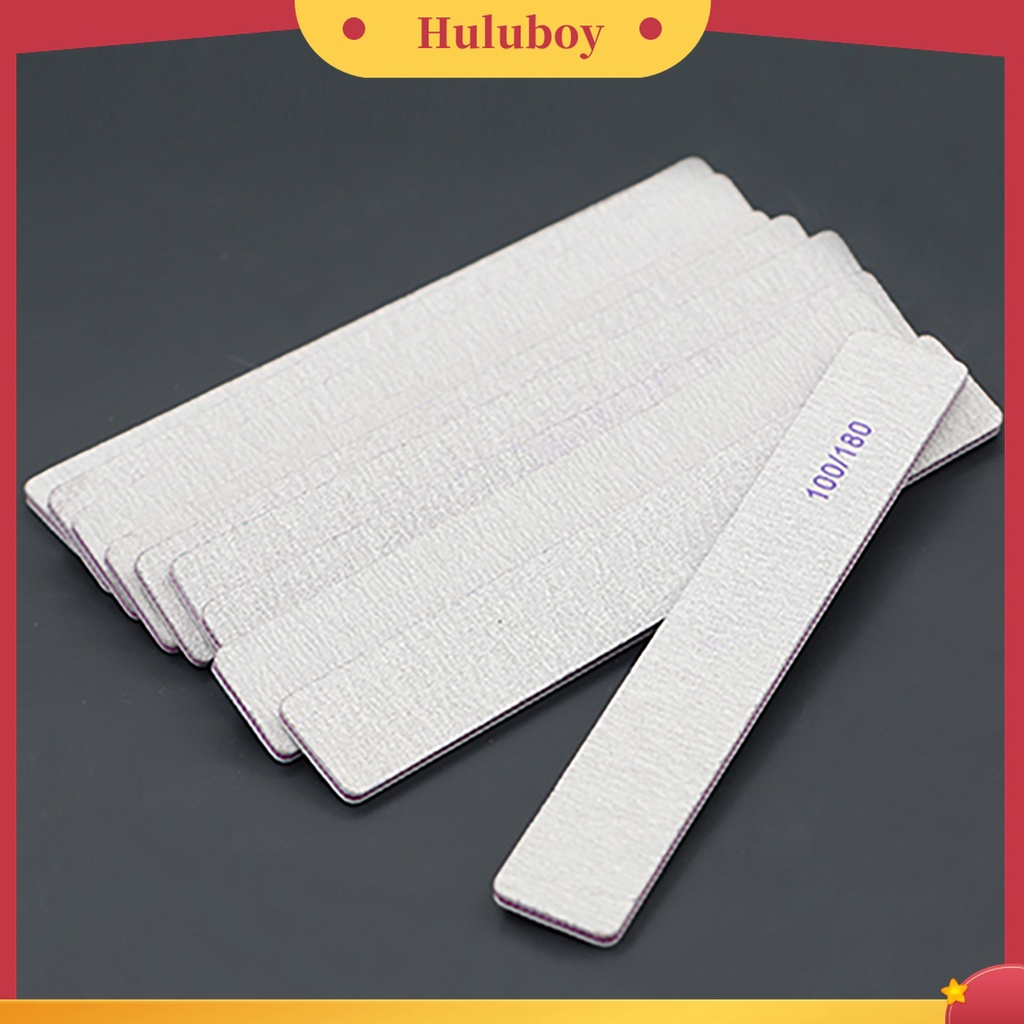 Huluboy Huluboy♡ 10pcs / Set Kikir Kuku Efektif Mudah Digunakan Untuk Manicure