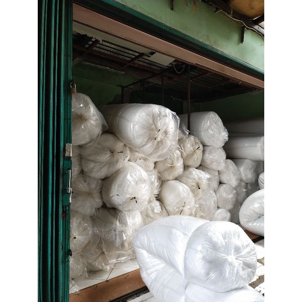 1 Roll Dakron Lembaran Silikon Grade A | Padding lebar 2,4m 32 Meter 9 Oz | isi bantal/Bedcover