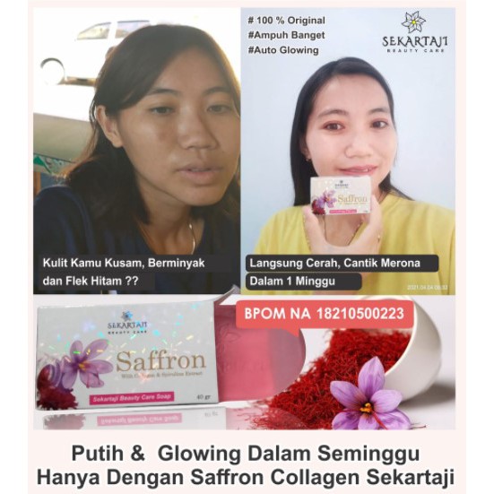 SABUN SAFRON BPOM GOLDEN VIERA SABUN PEMUTIH WAJAH SABUN MUKA GLOWING SABUN KOJIC BPOM TERMURAH BELI 3 GRATIS 1