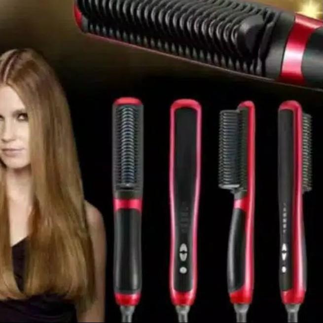 Update한국 HQT908 Catok Sisir Pelurus Rambut  Fast Hair Straightener / Hair straigthener comb FH909 