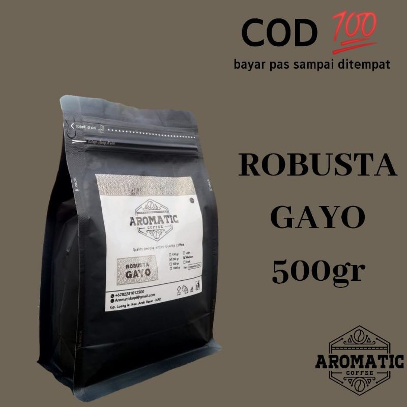

KOPI ACEH ROBUSTA GAYO 500 GRAM/KOPI ULEE KARENG BUBUK DAN BIJI