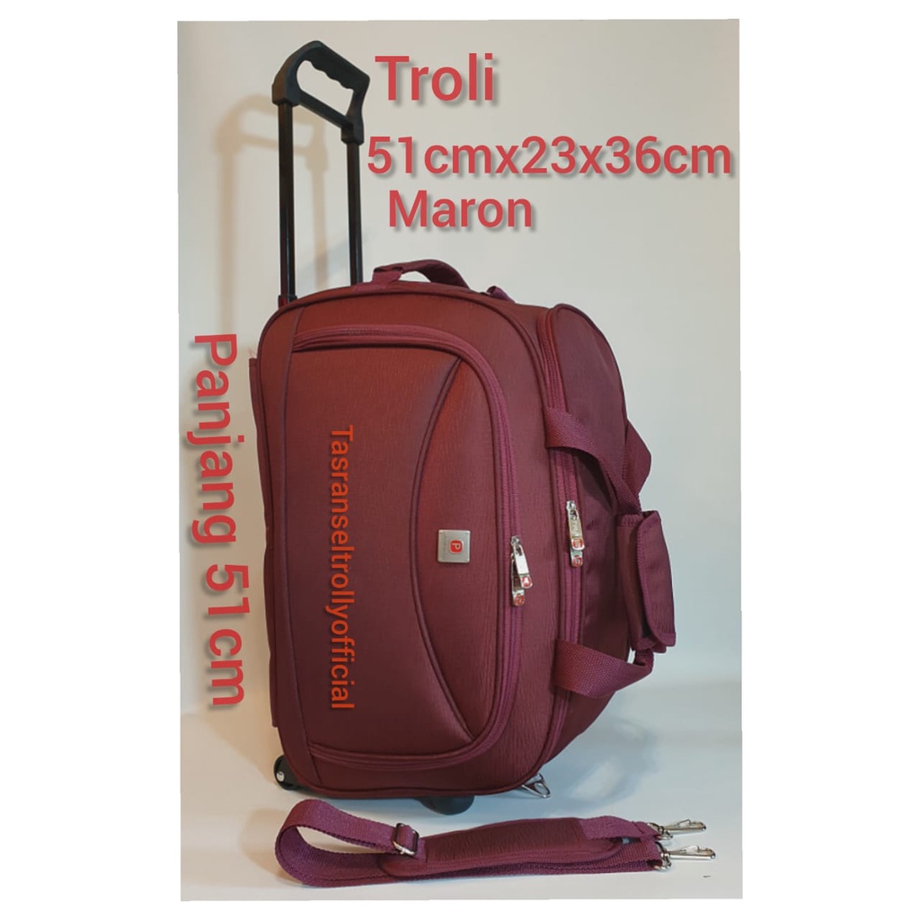 Tas Pakaian Troli Polo Interclub 52cmx26x36cm ukuran medium original