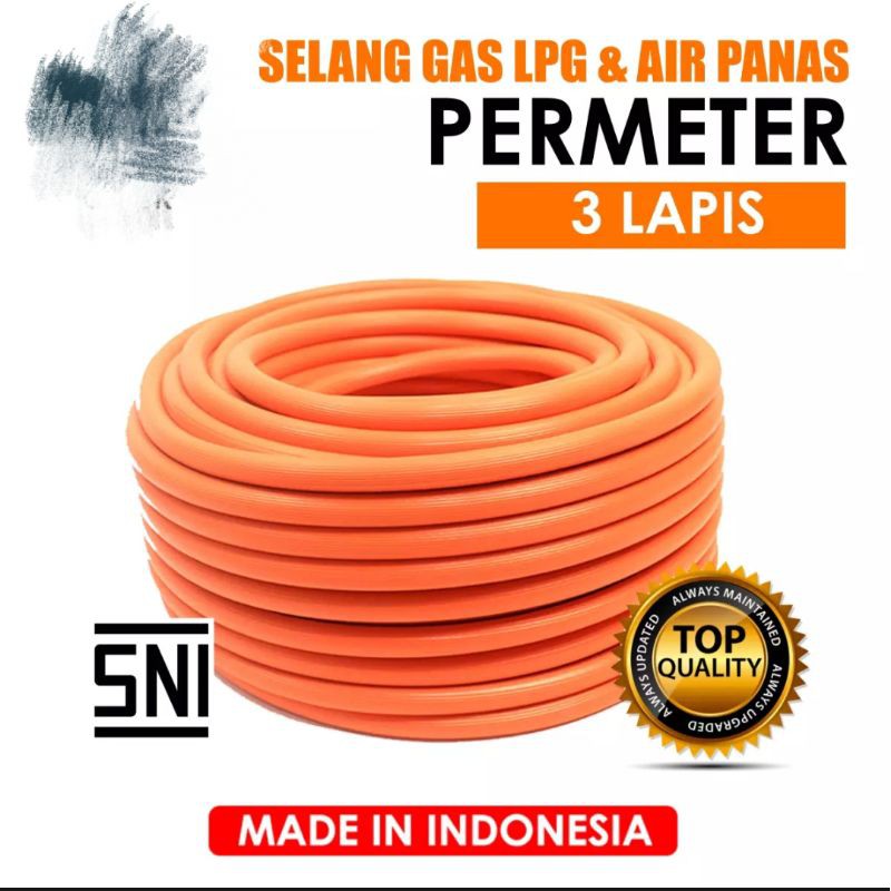 Selang LPG 3 lapis /SELANG GAS SEMAWAR  / SELANG KOMPOR GAS PERMETER / SELANG GAS STANDAR SNI